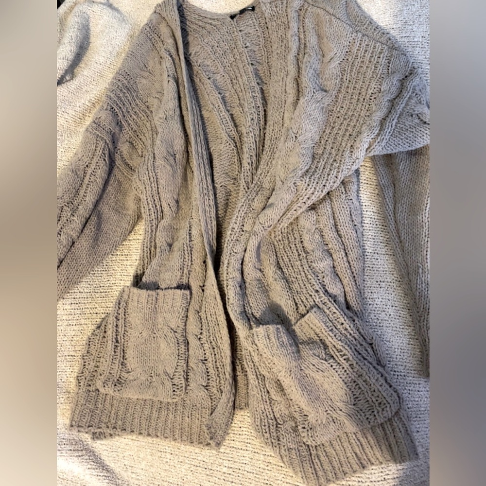 Fashion Nova Beige Cardigan